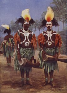 Dancers of the Fly River Region by English School